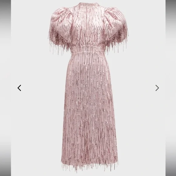 Rotate Birger Christensen Dawn Sequins Fringes Dress - Worn Once - Picture 2 of 9